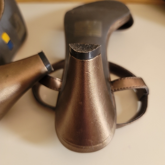 EUC Cloudwalkers Open Toe Slingback Heels Size 8W - Picture 10 of 11